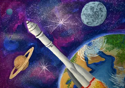 Світшот с принтом на тему Космос. Космонавт с мороженным из планет | Booom  Shop