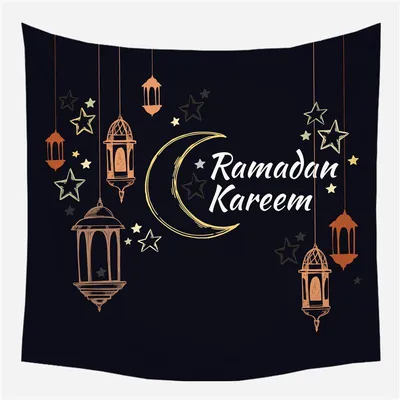 Счастливый Рамадан Мубарак дизайн с золотой луной и звездой арабский  цветочный узор PNG , исламский, арабский, мусульманка PNG картинки и пнг  рисунок для бесплатной загрузки