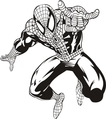 Раскраски человек паук и веном - 54 фото