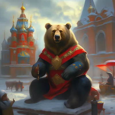 Русский медведь» — создано в Шедевруме