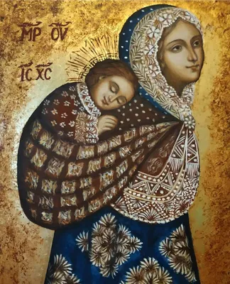 Иверская Икона Божией Матери — купить в интернет-магазине | Продажа икон на  заказ из иконописной мастерской «Создавая наследие»