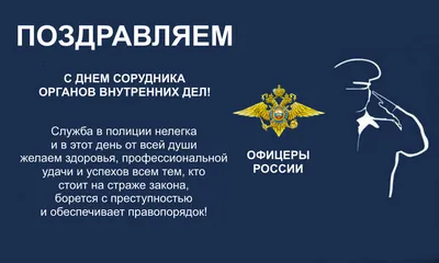 День полиции 10 ноября 2022 года: лучшие новые открытки к празднику  сотрудников ОВД - sib.fm