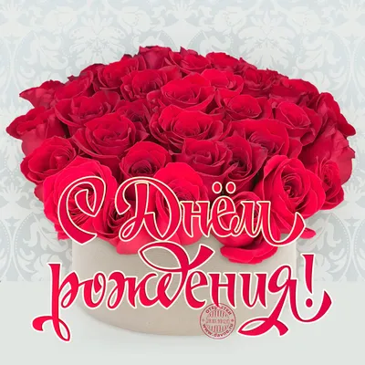 Открытки с днем рождения с розами - скачайте бесплатно на Davno.ru