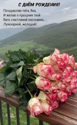 с днем рождения яночка - Поиск в Google | Birthday images, Rose, Flowers