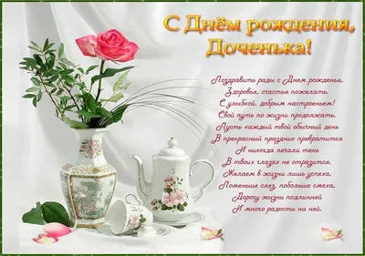 Поздравление маме с днем рождения дочери в открытке - поздравляйте  бесплатно на otkritochka.net