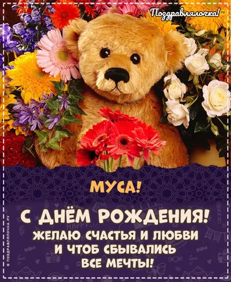 Муса, с Днём Рождения: гифки, открытки, поздравления - Аудио, от Путина,  голосовые