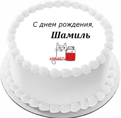 купить торт с днем рождения шамиль c бесплатной доставкой в  Санкт-Петербурге, Питере, СПБ
