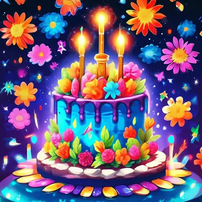 Торт с Днем рождения - Доставкой цветов в Москве! 123443 товаров! Цены от  487 руб. Цветы Тут