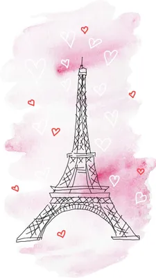 St. Valentine's Day Free iPhone Watercolor Wallpaper // Paris #wallpaper  #iphonewallpaper #… | Papel de parede de celular, Papel de parede para  iphone, Torre eiffel