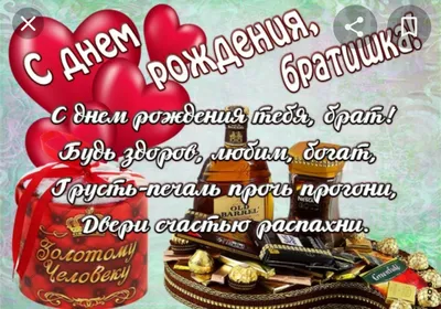 Открытки с Днем рождения брату