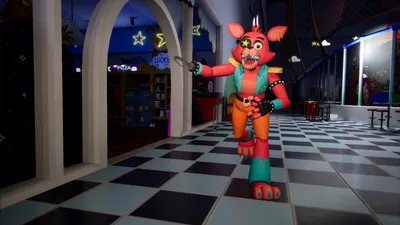 Glamrock Foxy over Roxy [Five Nights at Freddy's Security Breach] [Mods]