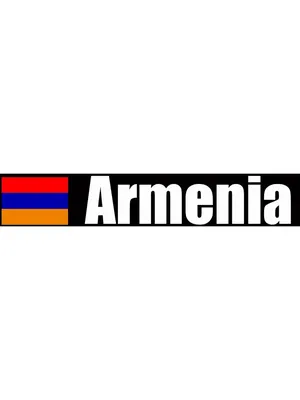 Наклейка флаг Армении надпись Armenia NJViniL 83484714 купить за 278 ₽ в  интернет-магазине Wildberries