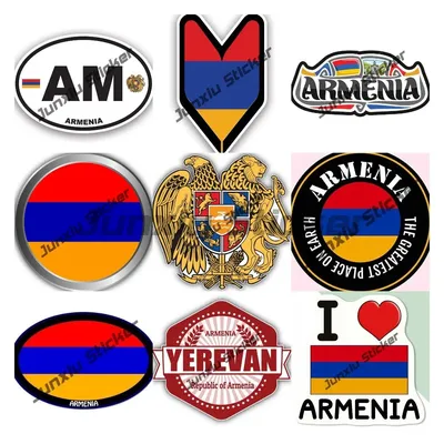 Наклейка на автомобиль с гербом Армянской республики, наклейка с надписью  «AM», идеально подходит для автомобилей, грузовиков, бамперов, велосипедов,  окон, ноутбуков, аксессуары | AliExpress