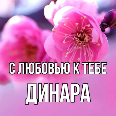 Открытки с именем Динара