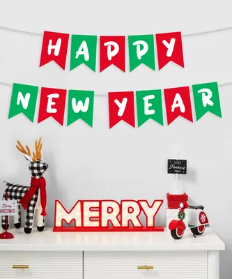 Обои на рабочий стол Новогодний шар с цифрой 2020 и надписью Happy New Year  на синем фоне, обои для рабочего стола, скачать обои, обои бесплатно
