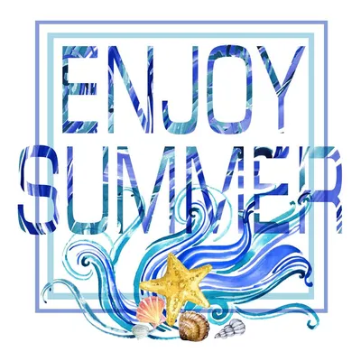 Hello Summer Banner Day Landscape, Sea Beach Background, Sun Aqucol Splash  С Текстовым Логотипом. Люди Путешествуют Образ Жизни, Семейный Отдых  Векторные Иллюстрации. Дизайн Плоского Современного Плаката Клипарты, SVG,  векторы, и Набор Иллюстраций