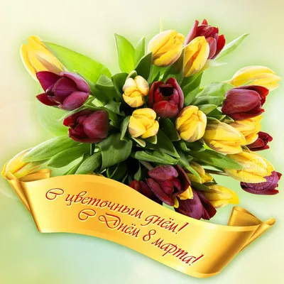 С ПРАЗДНИКОМ 8 МАРТА! Весенние цветы и красивое поздравление от всей души!  - YouTube