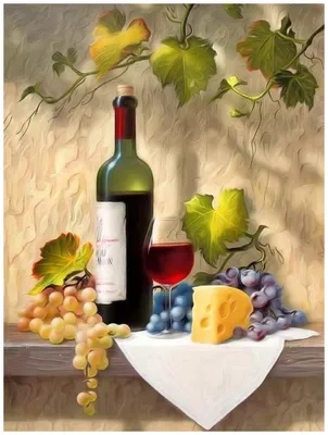 Вино с фруктами 3D модель скачать на CGBandit в формате 3d max, 3ds, obj,  fbx, материалы Vray, Corona Render