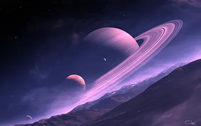 Планета Сатурн в космосе сделанная …» — создано в Шедевруме