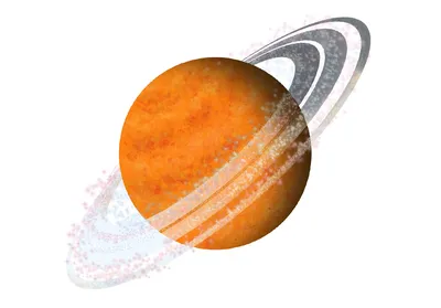 Сатурн планета персонаж космический фон | Премиум векторы
