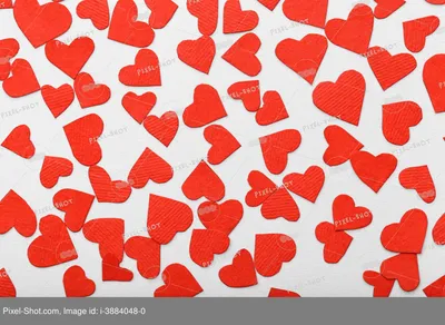 красные сердечки на белом фоне Stock Vector | Adobe Stock