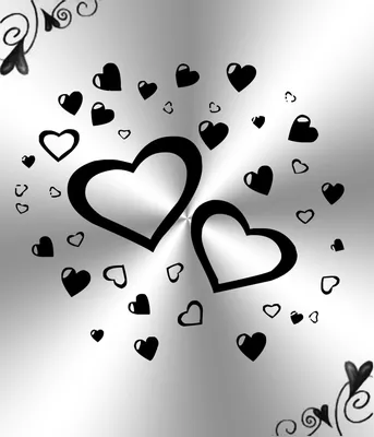 Черно-белое Сердце, Белое Сердце с, любовь, белый png | PNGEgg