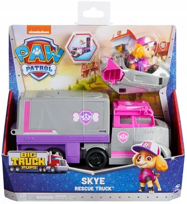 Грузовик Spin Master Paw Patrol Rescue Truck и фигурка Скай 0778988436189/щенячий  патруль/игрушка и машинка купить в Москве | Доставка по России.