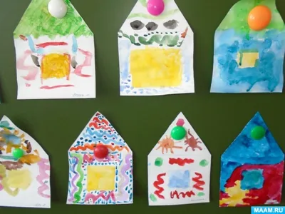 Конспект занятия по рисованию «Сказочный домик» в средней группе (4 фото).  Воспитателям детских садов, школьным учителям и педагогам - Маам.ру