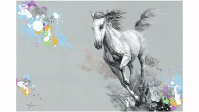 Картина маслом Сказочная лошадь купить за 36000 в наличии