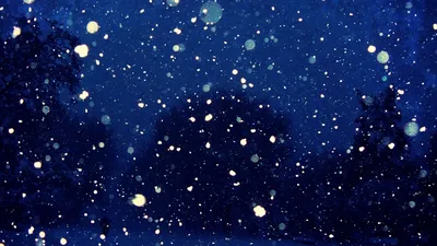 Ночь,снег,деревья» — создано в Шедевруме