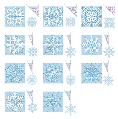 Новогодние поделки: Схемы снежинок из бумаги - YouLoveIt.ru