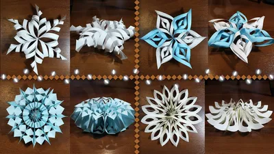 TOP 4 SNOWFLIES ❄ FROM PAPER 3d and beautiful | How to make a snowflake out  of paper - YouTube