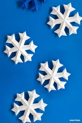 Необычные снежинки из бумаги » Модели из бумаги, скачать бесплатные шаблоны  для бумаги