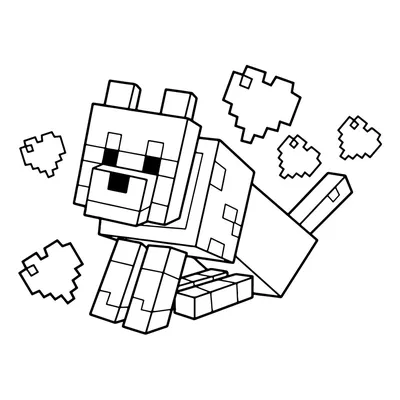 Minecraft: Pocket Edition Собака Моб Лего Майнкрафт, волк, угол, ребенок,  видеоигра png | PNGWing
