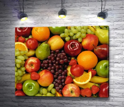 Яркие сочные фрукты и ягоды | Redpics модульные картины | Zakazum.ru  модульные картины