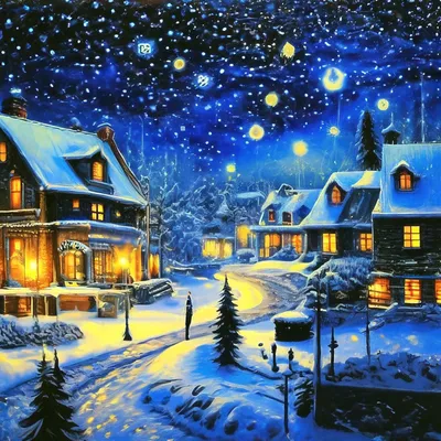 Картинки спокойной ночи зима фотографии
