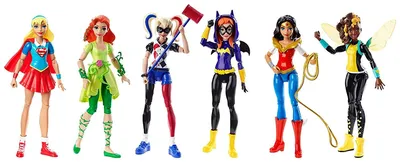Коллекционный набор из 6 - ти фигурок--Супер Хиро Герлз-Школа Супер  героев-DC Super Hero Girls-Вондер Вумен, Бэтгерл, Пойзон Айви, Бамблби....  | Играландия - интернет магазин игрушек