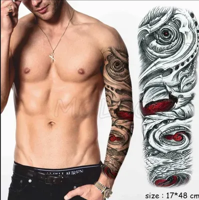 Большая татуировка на всю руку, временная, водостойкая (ID#1905580016),  цена: 199 ₴, купить на Prom.ua