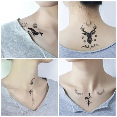 Временные переводные татуировки \"Птицы\" купить по цене 49 ₽ в  интернет-магазине KazanExpress