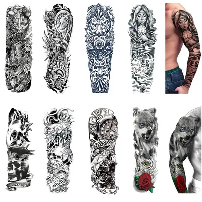 👹 Большие Татуировки на Руке у Мужчины, Сделать Большую Татуировку в Москве