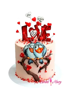 Бенто торт на годовщину свадьбы 10 лет на заказ по цене 1500 руб в Москве с  доставкой | Кондитерская Musscake