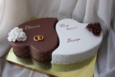 Заказать Торт на годовщину свадьбы 2 года TGS2005053 - по цене от 3 300  руб. за 1 кг. с декором с доставкой по Москве