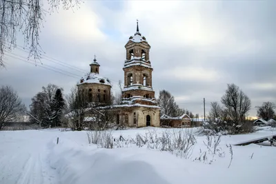 Церковь зимой - Колесников Степан Фёдорович
