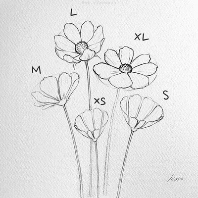 Цветок легкий рисунок для срисовки - 54 фото