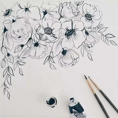 рисунки цветов для срисовки цветные пышные простые и красивые: 8 тыс  изображений найдено в Яндекс.Картинках | Pintura y dibujo, Arte y diseño,  Arte