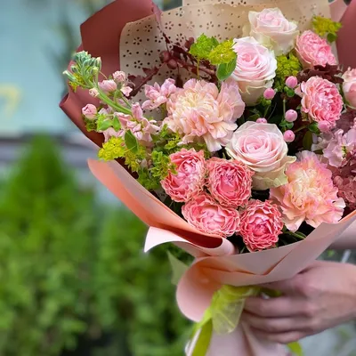 Букет цветов из гербер и хризантем – купить с доставкой в Москве