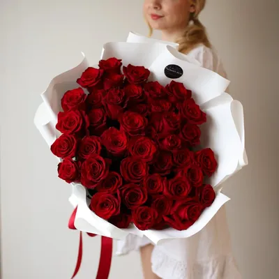 Красная роза 101 букет №257 - 🌹 Цветы Новосибирск заказ: