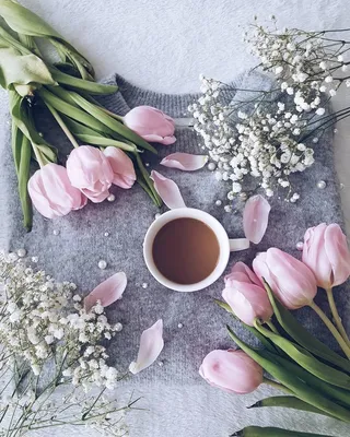 Утро кофе Весна - 94 фото