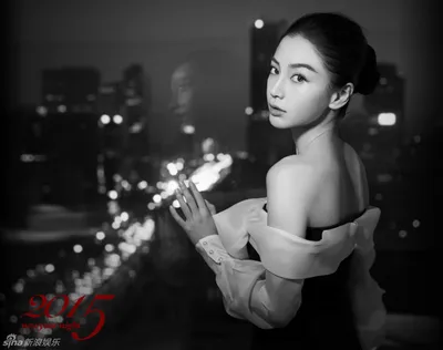 Фото: Красавица Angelababy в черно-белом стиле _russian.china.org.cn