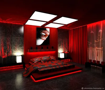 Комната в черно красном стиле | Смотреть 62 идеи на фото бесплатно